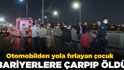 Haliç Köprüsü'nde feci kaza: Araçtan yola fırlayan çocuk bariyerlere çarparak öldü