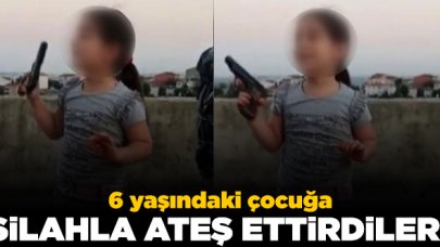 Sultangazi'de 6 yaşındaki çocuğa silah verip ateş ettirdiler