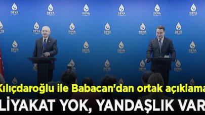 Kılıçdaroğlu ile Babacan'dan ortak açıklama: İktidarın gündeminde liyakat yok, yandaşlık var