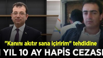 İmamoğlu'nu tehdit eden  Tuna Görgünoğlu'na 1 yıl 10 ay hapis cezası