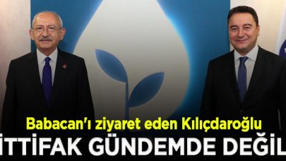 Kılıçdaroğlu: Bir ittifak gündemde değil