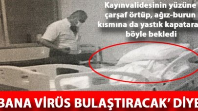 Kaynanasını virüs bulaştıracağı iddiasıyla öldürmek istedi!