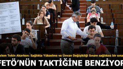 Özlem Tekin Akarken: Sağlıkta Yükselme ve Ünvan Değişikliği Sınavı sağlıksız bir sınav! FETÖ'nün taktiğine benziyor