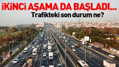 İstanbul'da trafik yoğunluğu yüzde 56