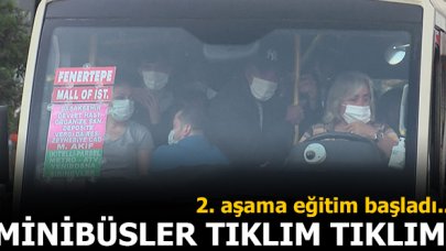 İstanbul'da minibüsler de tıklım tıklım!