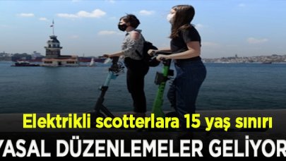 Elektrikli scotterlara 15 yaş sınırı