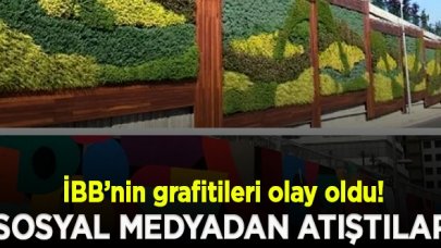 İBB'nin grafitileri tartışma konusu oldu! CHP'li Kadıköy ve AK Partili Üsküdar belediyesi sosyal medyadan atıştı