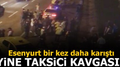 Esenyurt'ta yine taksici kavgası!