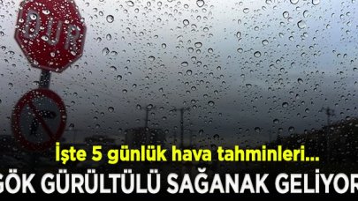 Gök gürültülü sağanak geliyor!