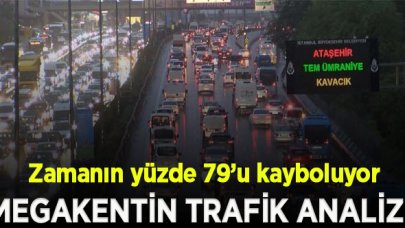 İstanbullular 1 saatin 45 dakikasını trafikte kaybediyor