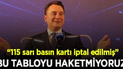 Ali Babacan: İstiyorlar ki tüm gazeteler aynı manşetle çıksın