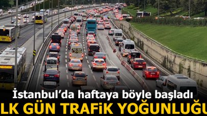 İstanbul'da trafik yoğunluğu