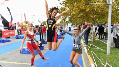 Beylikdüzü'nde 'sprint triatlon' günü