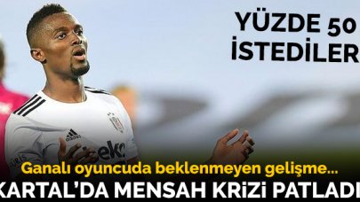 Beşiktaş'ta Mensah krizi patladı! Yüzde 50 istediler...