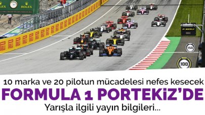 Formula 1 (F1) Portekiz Grand Prix'i (GP) yarışı canlı izle