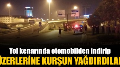 Otomobilden indirip üzerlerine kurşun yağdırdılar