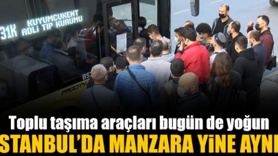 İstanbul'da toplu taşıma araçları tıkabasa dolu!