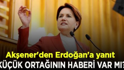 Akşener'den Erdoğan'ın sözlerine yanıt: 'Askıda Ekmek Kampanyası' başlatan küçük ortağının bundan haberi var mı?