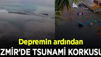 İzmir'de Tsunami paniği!