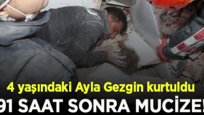 İzmir'de 91 saat sonra mucize! Ayla bebek kurtarıldı