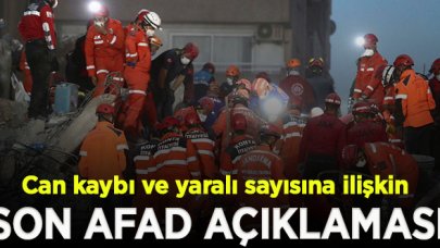 Can kaybı ve yaralı sayısına ilişkin son AFAD açıklaması: 109 ölü, 1036 yaralı