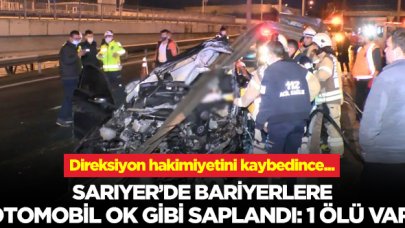 Sarıyer'de bariyerler otomobile ok gibi saplandı: Berke Erkan hayatını kaybetti