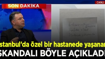 Barış Yarkadaş  özel bir hastanede yaşanan skandalı açıkladı!