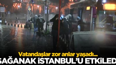 Sağanak İstanbul'u etkiledi