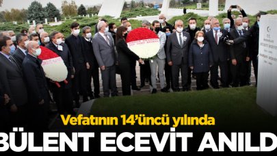 Bülent Ecevit vefatının 14'üncü yıl dönünümünde anıldı