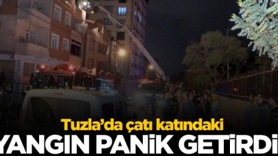 Tuzla'da çıkan yangın paniğe neden oldu