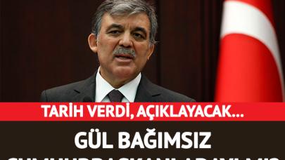 Abdullah Gül'den cumhurbaşkanlığı adaylığı açıklaması - Bağımsız aday (mı?)