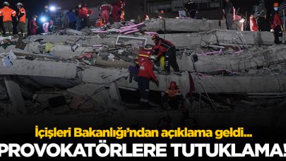 İzmri depremi ile ilgili 3 provokatör tutuklandı