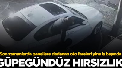 Beylikdüzü Gürpınar'da lüks aracın binlerce liralık aracın panelini çaldılar!