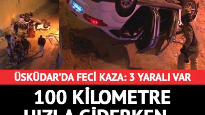 Üsküdar'da feci kaza: 3 yaralı