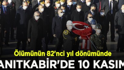 Anıtkabir'de 10 Kasım töreni