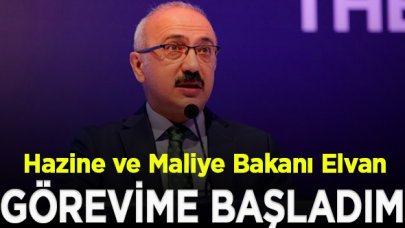 Hazine ve Maliye Bakanı Elvan: Görevime başladım, görevi tevdi eden Cumhurbaşkanı'mıza şükranlarımı sunuyorum