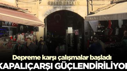 Kapalıçarşı'da depreme karşı çalışma başladı