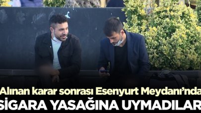 Esenyurt Meydanı'nda sigara yasağına uyulmadı