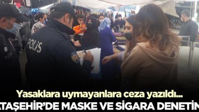 Ataşehir'de sigara ve maske denetimi