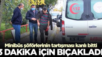 Minibüs şoförü durakta 'Neden 3 dakika önce sıraya girdin' dedi ve arkadaşını bıçakladı!