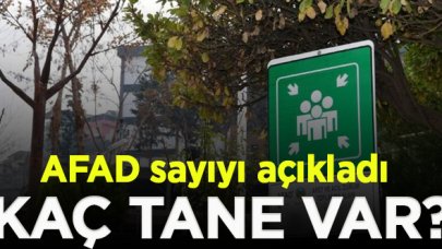 AFAD açıkladı;  İstanbul'da 3 bin 21, Türkiye genelinde ise 18 bin 910 tane var