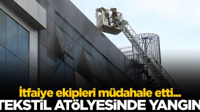 Bağcılar'daki tekstil atölyesinde yangın