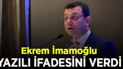 İBB Başkanı Ekrem İmamoğlu, Kanal İstanbul'la ilgili olarak yazılı ifadesini verdi