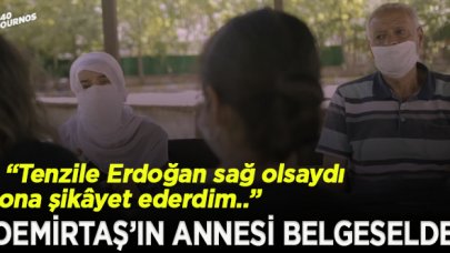 Demirtaş'ın annesi;  “Erdoğan’a hakkımı helal etmiyorum. Tenzile Hanım sağ olsaydı ona şikâyet ederdim"