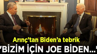 Bülent Arınç'tan Biden'a tebrik mesajı