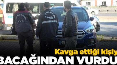 Beylikdüzü'nde kavga ettiği kişiyi bacağından vurdu