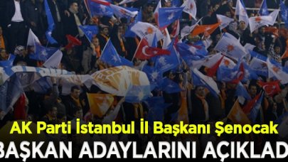 AK Parti İstanbul İl Başkanı Şenocak, bazı ilçelerin başkan adaylarını açıkladı; İşte o isimler!