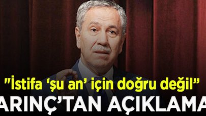 Bülent Arınç: Cumhurbaşkanı çok ağır konuştu, rencide oldum