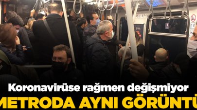 Kirazlı-Yenikapı Metrosu'nda yine aynı görüntü