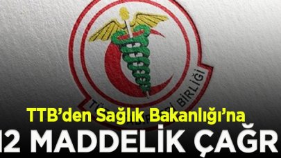 Türk Tabipleri Birliği'nden Sağlık Bakanlığı'na vaka sayılarının açıklanması için 12 maddelik çağrı